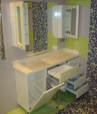 Дизайн туалетного столика для ванной