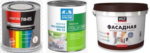 Алкидная, акриловая и масляная краски